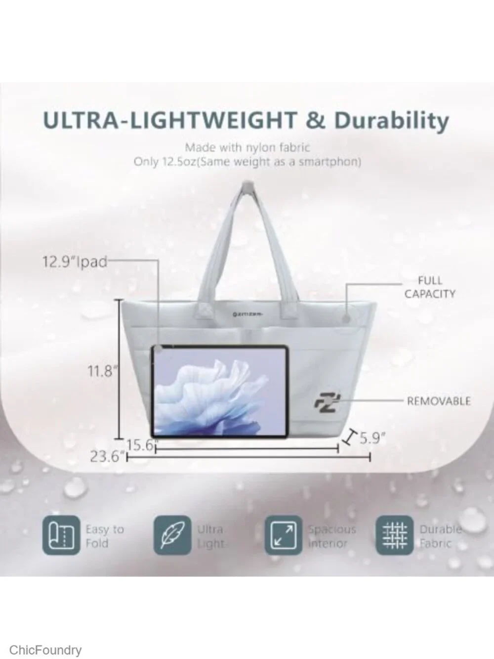 Large 18L Tote Bag for Women 15